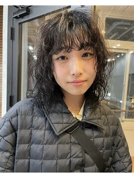 ウェイビーズ(WAVY'S) xカットパーマ/イメチェン/ホワイトブロンド/外ハネボブ/美髪/