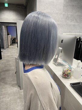 アンダーバーホワイト(_WHITE) ブルーグレー