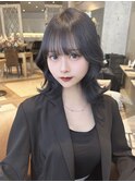 ショート ボブ インナーカラー 韓国風5608