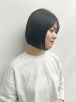 切りっぱなしボブ_Kimika