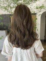 ヘアーアイスカルテット(HAIR ICI QUARTET) 【夏カラー】オリーブブリーチなしカラー×透明感グレージュ