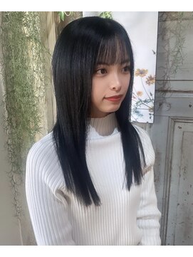 ココロヘアー ウィル 半田山店(Cocolo hair Will) シースルーバング×ストレートロング