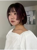ショートミディ/顔まわりカット/ブラウン