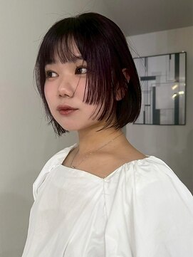 ナービス(NARVIS) レイヤーボブ/ショートミディ/顔まわりカット/ブラウン