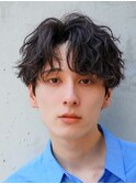 銀座シャドウパーマルーズパーマフェザーパーマセンターパート