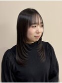 レイヤーカット×サラサラストレート