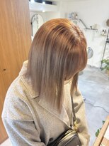 エクリュ(e'cru)&nbsp;ダブルカラーで叶える＊光に透けるクリーミーベージュ