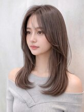 ノア 三宮店(NOA)&nbsp;【NOA】顔まわりレイヤー×柔らかミディ