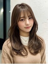 レリーボンズ 夙川(Rely Bonds)&nbsp;韓国風クビレイヤーロング×ナチュラルベージュで透明感【夙川】