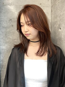 アワーズ 南青山(Our's) ブリーチなしカラー/アプリコットオレンジ/暗めカラー