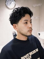 フランクスバーバーザスタンド(Frank’s barber the stand)&nbsp;MEN’S HAIR/波巻きツイストスパイラル/リバースセンターパートE