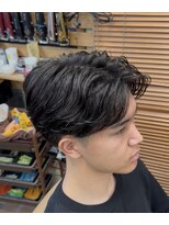 オアゾバーバー(OAZO BARBER)&nbsp;ニュアンスパーマ/センターパート