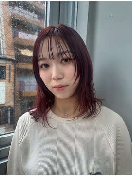 ノービス バイ パーキング 心斎橋(NOV!!!CE by PARKiiiNG) ミルクティーブロンド/ミルクブラウン/ダークパープル