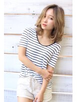 リルウ 阿倍野キューズモール(LILOU)&nbsp;バレイヤージュで外国人風無造作レイヤー