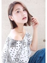 ヘアーアンドメイク シーク 吉祥寺(HAIR&MAKE SeeK) 【seek吉祥寺】『ぱっつん外ハネ』×『グレージュ』ボブ