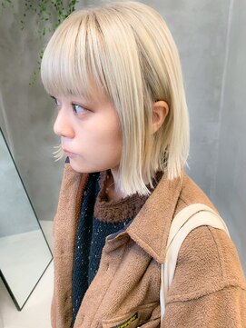 テトヘアー(teto hair) プラチナブロンド、ホワイトブロンド、ブリーチオンカラー