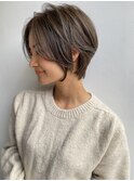20代30代40代50代60代ショコラベージュ ボブルフ ベビーバング