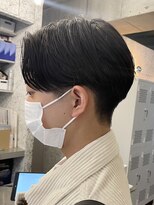 バイフィフス 原宿/表参道(by fifth)&nbsp;ナチュラルセンターパート/ツーブロ刈り上げ/ニュアンスパーマ