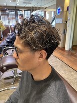 リットジェンツ 千葉(Lit Gents)&nbsp;ニュアンスパーマ×ツーブロックマッシュ