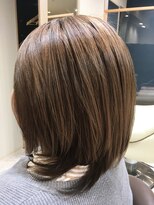 ヘアサロンアンドヘアメイクディー(hair salon hair make D)&nbsp;仙台Ｄ　グレイヘア×白髪ぼかし×ミディアムレイヤーstyle