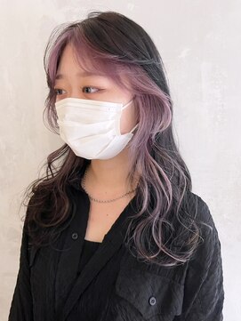 アルバム 渋谷パルコ(ALBUM) インナーラベンダー_グレージュカラーボブウルフ_ba339432