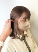 チラッと見える可愛さ◎ミルクティーインナーカラー