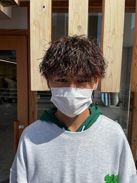 シプレ(cipre) メンズカット x 波巻きパーマ