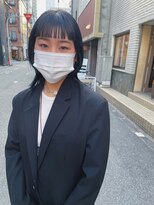 バド(bado)&nbsp;ダークグレー×眉上バング