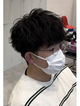 オーシャントーキョー 仙台(OCEAN TOKYO) ほつれマッシュツイストスパイラルパーマメンズカット仙台