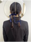 【haif】ツインみつあみアレンジ
