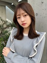 ローウェ 二子玉川(Louwe)&nbsp;ボブ/大人かわいい/フェザーバング/透け感グレージュ