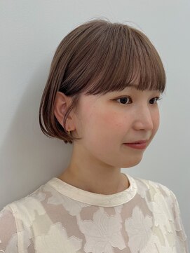 ガーデンヨコハマ(GARDEN YOKOHAMA) ショートボブレイヤーカットオリーブベージュミルクティーカラー