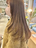 オーガニック リブ 川越(organic+live)&nbsp;透明感♪髪質改善カラー小顔艶感ミディミルクティーベージュ