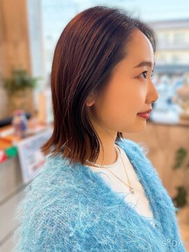 ルーム 富木島店(room) 切りっぱなしボブ×暖色カラー