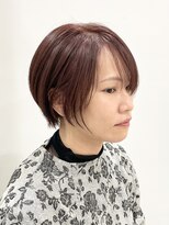 モリオフロムロンドン 松戸店(Morio from London)&nbsp;【モリオ松戸 藤原】丸みショートカシスカラー