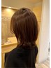 【カラーでイメチェン】艶カラー+前髪カット+トリートメント+マイクロバブル