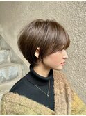 大人可愛い20代30代40代丸みショートボブ