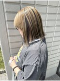 アンブレラカラー×切りっぱなしボブ【20代30代40代】