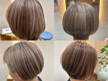 キラリ(Kirari)の写真/美しさとケアを両立！ブリーチなしでも叶う、透明感あふれるグレージュカラーで新しい自分を発見♪