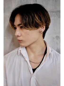 メゾンフォーメン 心斎橋店(Maison for men) 韓国風/センターパート/ニュアンスパーマ/フェザーパーマ