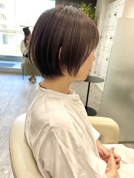 ヴィーヴォ 深江橋店(VIVO) 【VIVO】大人可愛い束感丸みショートボブ 20代30代40代50代