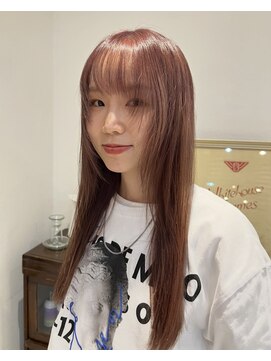 アンヘアー(UNHAIR by shiomiH) ピンクブラウン × レイヤーカット