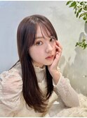 ストレートロング/ロングレイヤー/顔周りカット/20代30代