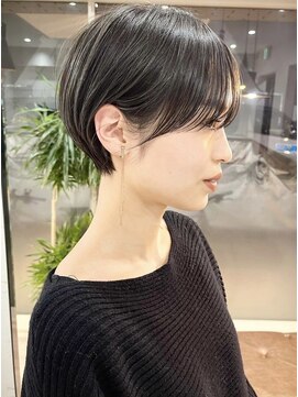 コール ネックス ザ サロン 表参道(COALL nex the salon) 斜めバング グレージュカラー シルキーベージュ マッシュパーマ