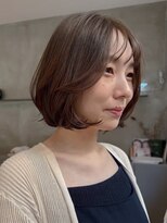 アトロ(Atoro)&nbsp;梅田/レイヤー/ボブ/暗めカラー/グレージュ/ニュアンスカラー