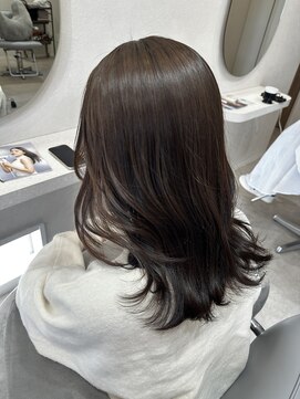 ベル サウス(BHEL south) 津市ロングレイヤーカットハッシュカット透明感カラー重めロング