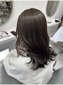 津市ロングレイヤーカットハッシュカット透明感カラー重めロング