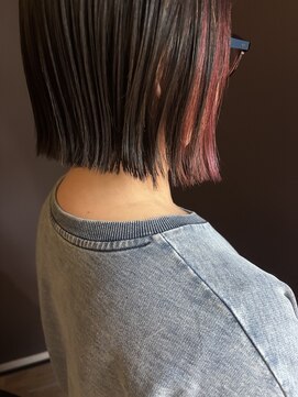 ニコ ヘアー(nico hair) 外はねイヤリングボブ。縮毛矯正かかってます。