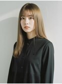 ロング20代30代ストレートレイヤー前髪なし前髪あり越谷