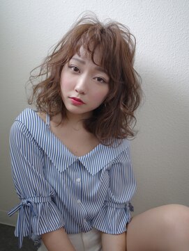 ヘアーメイクジェンテ(hair make gente) ふわふわミディアムボブ